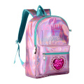 Shiny Pink Laser Leather Women Backpack Fashion Holographic Gammaray Hologram Backpack